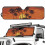 Foldable Windshield Sun Shade for Jeep Wrangler and 1