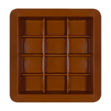 Moule à chocolat Dubai en silicone, 12 compartiments, lot de 2