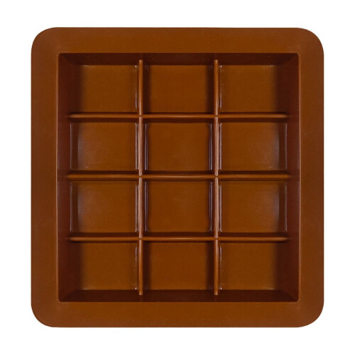 Moule à chocolat Dubai en silicone, 12 compartiments, lot de 2