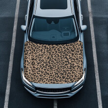 Leopard Print Hood Cover Tear-Resistant Portable Removable