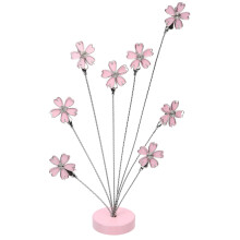 Porte-mémos en forme de fleur, en métal rose, 1 pièce