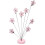 Blumenförmiger Memo-Clip-Ständer, rosa Metall, 1 Set 1