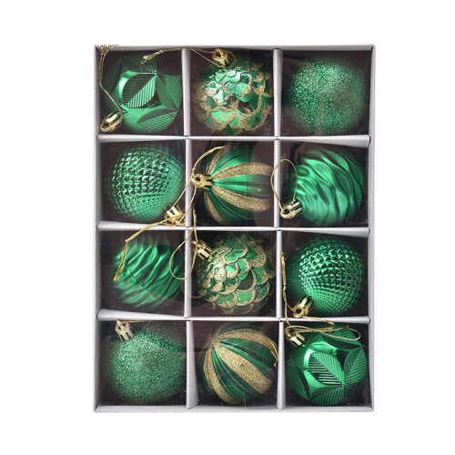 Kerstbalornament hanger 6 cm 12 stuks