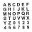 Large Alphabet and Number Stencils Set Beige 4