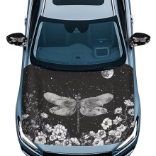 Bilskydd Dragonfly Moon Flower Polyester Halvt Överdrag 1 Styck