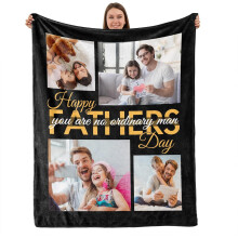 Gepersonaliseerde fotodeken voor papa, een op maat gemaakt cadeau