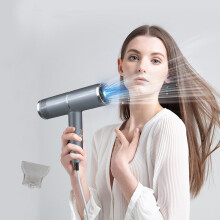Ionische reisföhn 800W 3 warmte-/koudestanden grijs