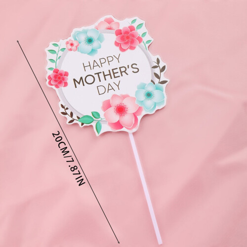 Papiertortenaufsätze mit Blumen und Herzen – Geburtstag, Muttertag
