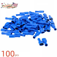 Spadeterminal Hona Helisolerad 6,3 mm 100 st 16-14