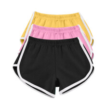 Short de yoga d'été décontracté pour femme, lot de 3, kaki, taille XXL