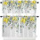 Sage Green Eucalyptus Kitchen Curtains Set Rod Pocket 36 1