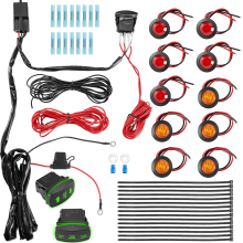 Vorverdrahtetes ATV/UTV-Blinker-Set mit Wippschalter und