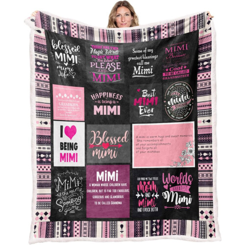 Couverture cadeau pour grand-mère, 127 x 152 cm