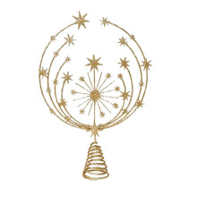 Étoile dorée pour sapin de Noël, 33 cm