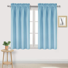 Rideaux occultants bleu ciel thermiques isolants 42 x 63 pouces