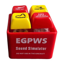 Aircraft Alarm Sound Simulator Keychain 1pc