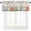 Sage Green Pumpkin Valance Thanksgiving Eucalyptus Curtains 1