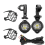 Motorcycle LED Fog Light Guards with Wiring Harness 2 pcs 1