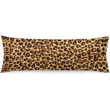 Leopard Print Body Pillow Cover 20x54 inch Zippered