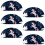 Cup Drawer Pulls Pink Unicorn Cloud Shell Shape 6 pcs 1