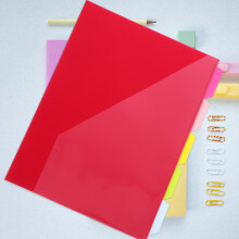 GooHochy - Divisori per cartelle in PP con linguette e tasche - 5 pezzi