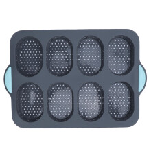Moule à pain et à gâteaux en silicone résistant à la chaleur, 8 cavités