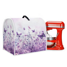 Housse pour robot pâtissier à motif papillon, lavable, pour robot de 6 à 8 litres