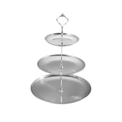 Gold Stainless Steel Cupcake Stand 3-Tier
