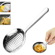 Cuillère de service ajourée en acier inoxydable 18/8, 20 cm (7,87 pouces)