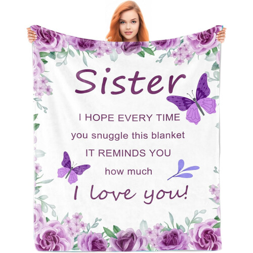 Geschenkdecke für Schwestern, 40 x 50 Zoll