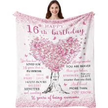 Birthday Blanket for Girls 50x60 inches