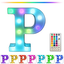 LED-Leuchtbuchstaben mit Fernbedienung, 12 Stück