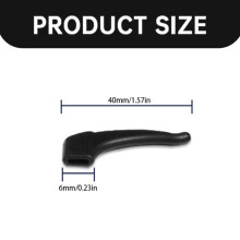 Embouts de lunettes antidérapants en silicone, lot de 2, rouges