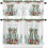 Ensemble de rideaux de cuisine de Noël style ferme 3 pièces 24 1