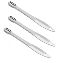 Cuillère à thé en acier inoxydable, lot de 2, manche long