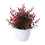 Fiori artificiali in vaso, vaso di plastica bianca, piccolo ripiano 1
