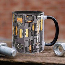 Mug en céramique 325 ml (11 oz) en forme de boîte à outils de mécanicien