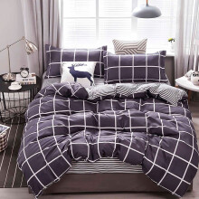 Ensemble de literie doux et respirant 4 pièces pour lit Queen double
