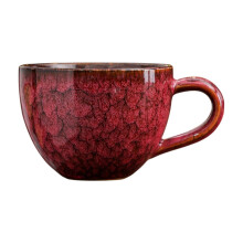 Mug à café en céramique avec anse extra large, 473 ml (16 oz), rouge