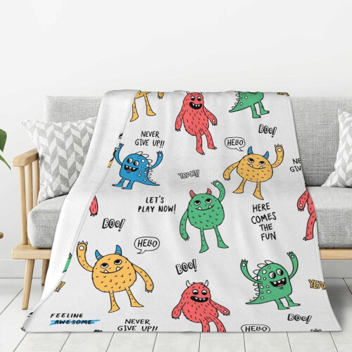 Coperta Monster in morbidissimo pile, 80" x 60"