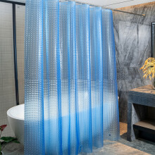 Doublure de rideau de douche en plastique PEVAS transparente et colorée