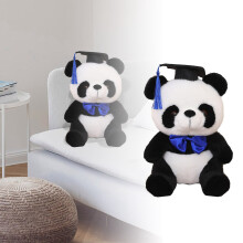 Abschluss-Plüschtier Bow Panda Puppe (1 Stück)