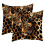 Ensemble de 2 housses de coussin à motif léopard 40 x 40 cm 1