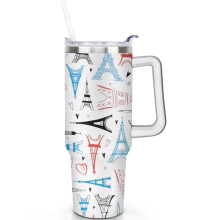 Gobelet isotherme Tour Eiffel en acier inoxydable 1,2 L