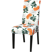 Housses de chaises de salle Ă manger extensibles Ă motif fruits et feuilles