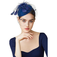 Chapeau bibi style vintage, chapeau pillbox, coiffe de cocktail avec