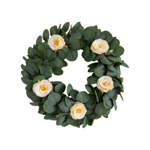 Couronne d'eucalyptus artificielle 40 cm