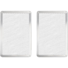 Pizzablech aus Aluminium, 2er-Pack, 28 x 41 cm