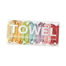Serviettes compressées jetables en coton pour le visage (14 pièces)