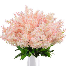 Bouquet de 6 glycines et jacinthes en soie pour la décoration de la maison et du jardin
